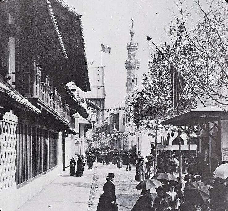 Photograph of Rue de Caire in 1889